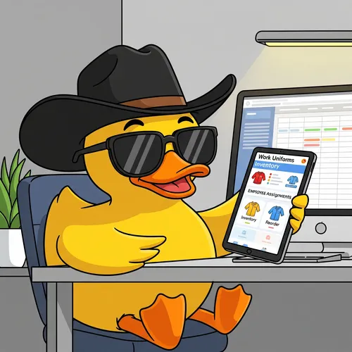 Munkaruha nyilvántartás applikációval
